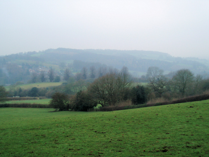 The Chevin from the hill down to Milford The Chevin from the hill down to Milford